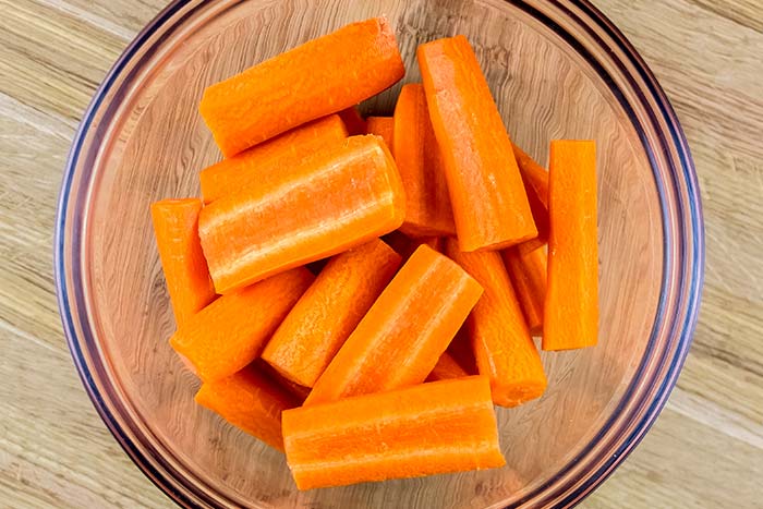 Peeled and Sliced Carrots