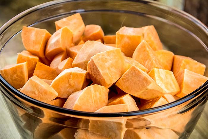 Cubed Sweet Potatoes