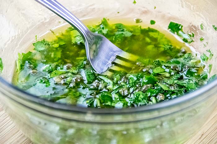 Parsley and Caper Vinaigrette