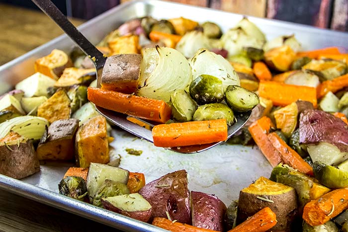 Roasted Vegetables with Lemon-Caper Vinaigrette Recipe