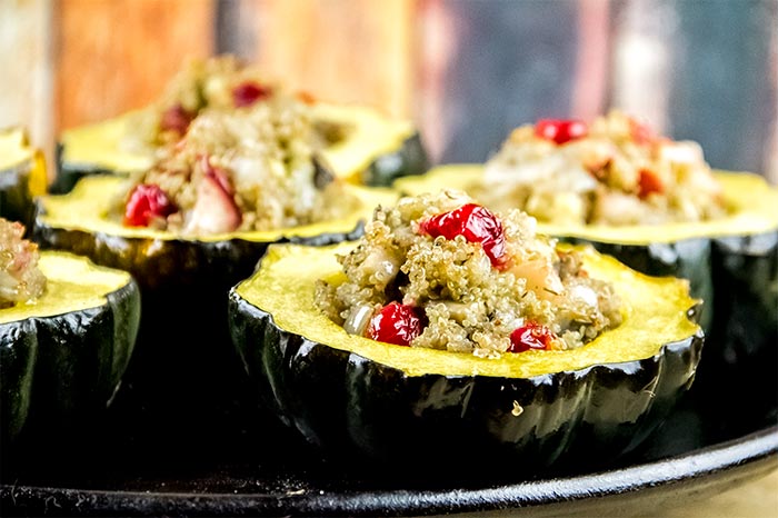 Vegetarian Stuffed Acorn Squash Recipe