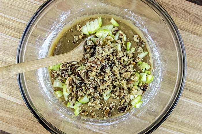 Adding Zucchini and Nuts to Brownie Mix