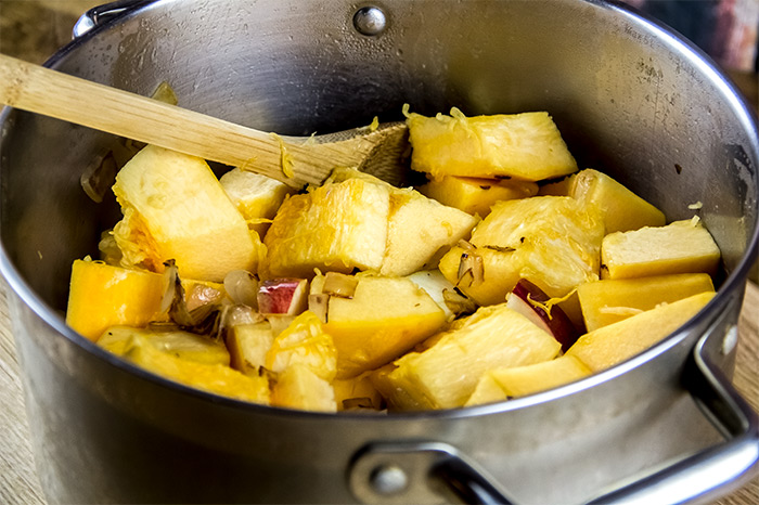 Mixing Pumpkin and Onions