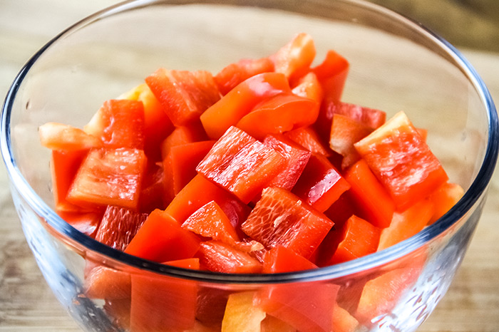 Chopped Red Bell Pepper