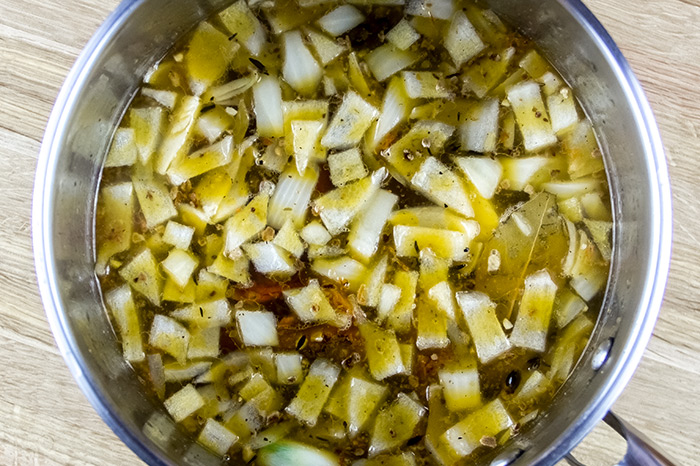 Adding Chopped Shallots to Soup