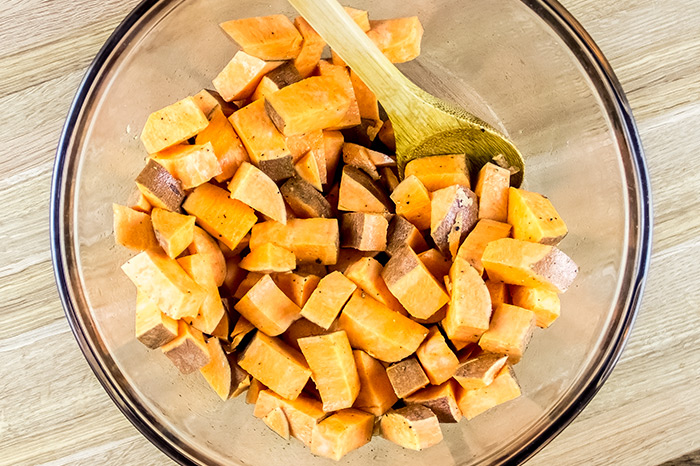 Cubed Sweet Potatoes