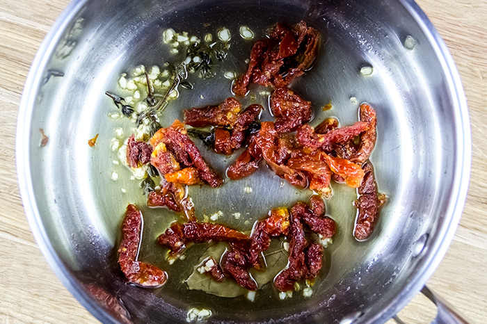 Adding Sun Dried Tomatoes