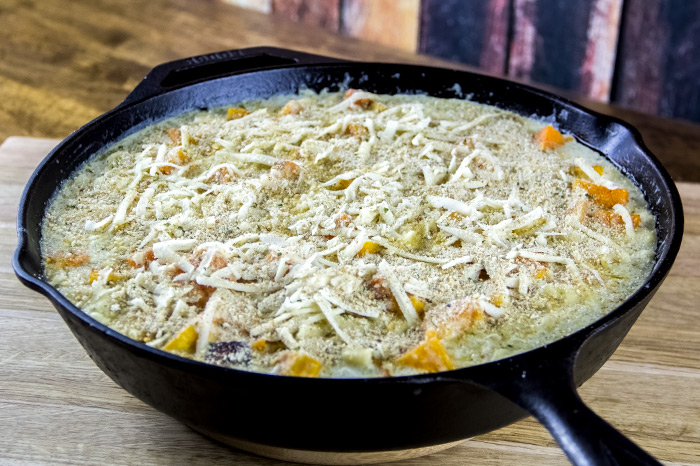 Cheese & Breadcrumb Topping on Mac and Cheese