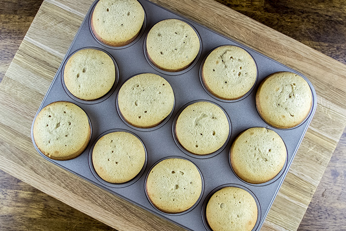 Baked Apple Muffins in Tray