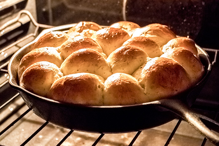 Baking Bread Rolls in the Oven