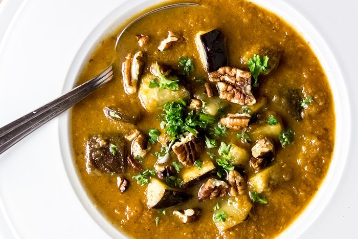 Eggplant Tomato Soup