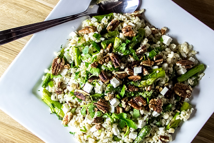 Brown Rice and Feta Cheese Salad