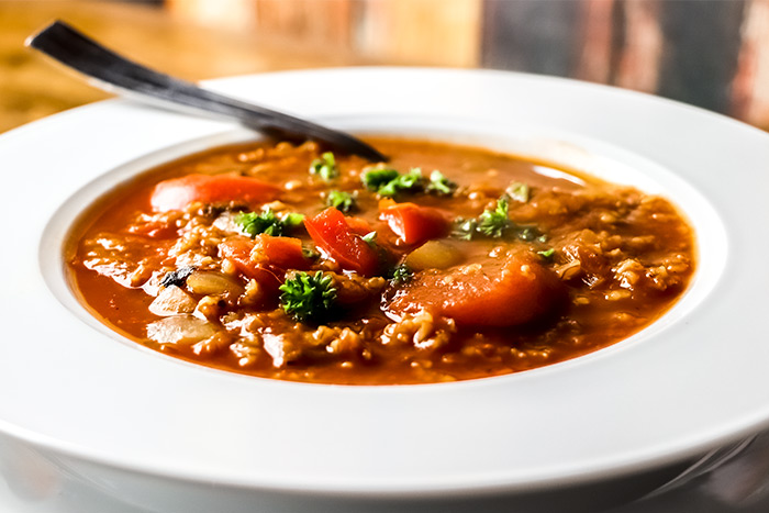 Turkish Tomato & Red Pepper with Bulgur Soup Recipe