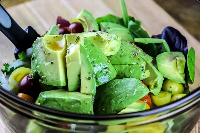 Salad Ingredients in Bowl