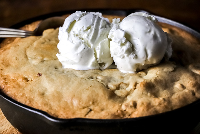 Cast Iron Butterscotch & Pecan Cake Recipe