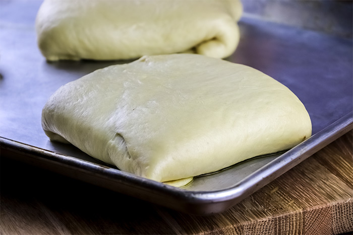 Raw Sauerkraut Pie on Baking Sheet