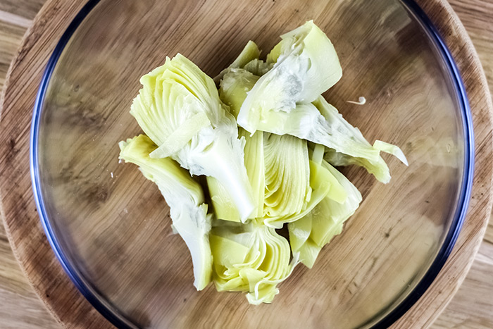 Artichoke Hearts in Bowl