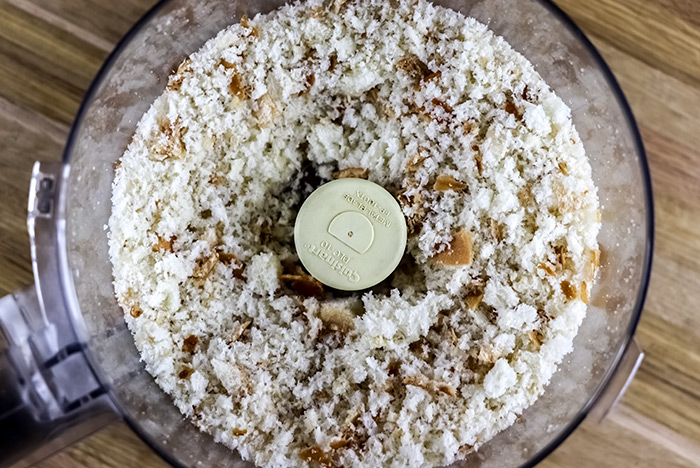 Breadcrumbs in Food Processor