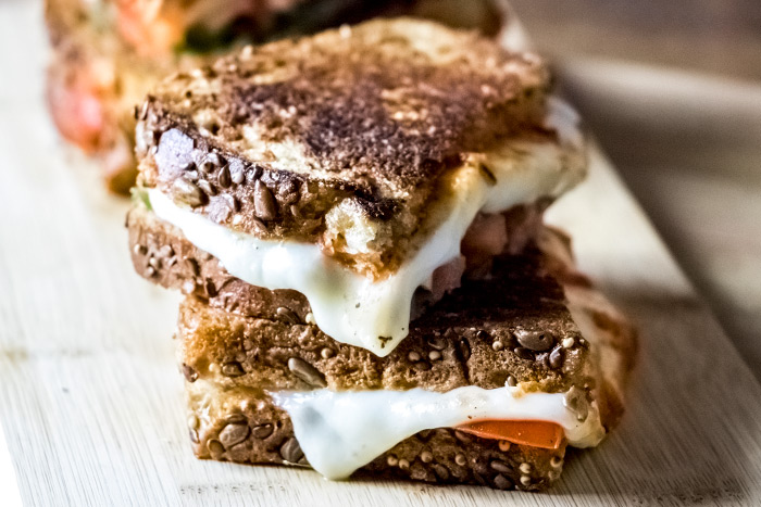 Melted Mozzarella Cheese Sandwiches