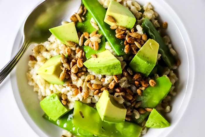 California Barley Bowl with Yogurt, Lemon & Spices Recipe