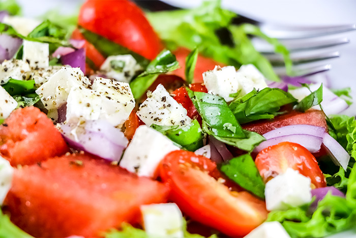 Watermelon & Feta Cheese Salad Recipe