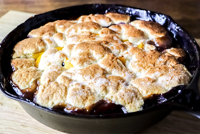 Baked Peach & Fruit Cobbler