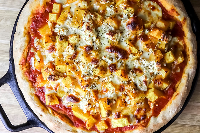 Butternut Squash & Goat Cheese Pizza Recipe