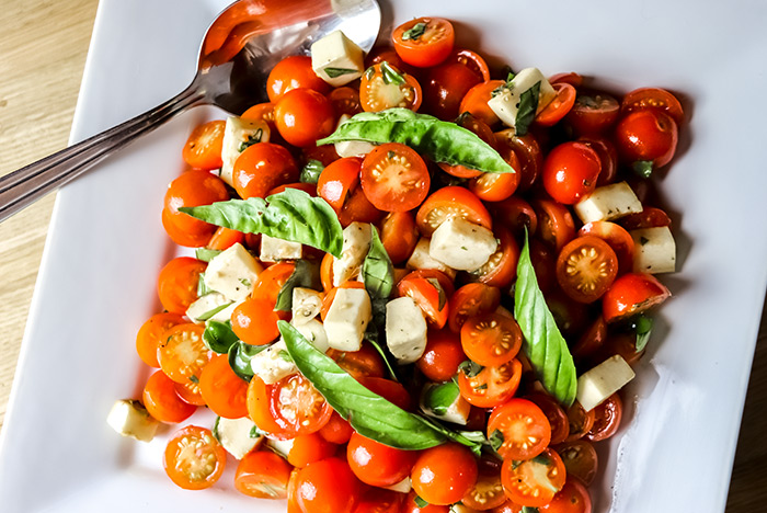 Cherry Tomato Caprese Salad