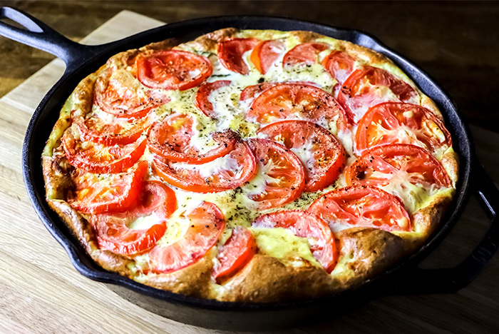 Zucchini, Tomato & Parmesan Cheese Frittata Recipe