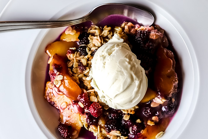 Peach-Blackberry Dessert