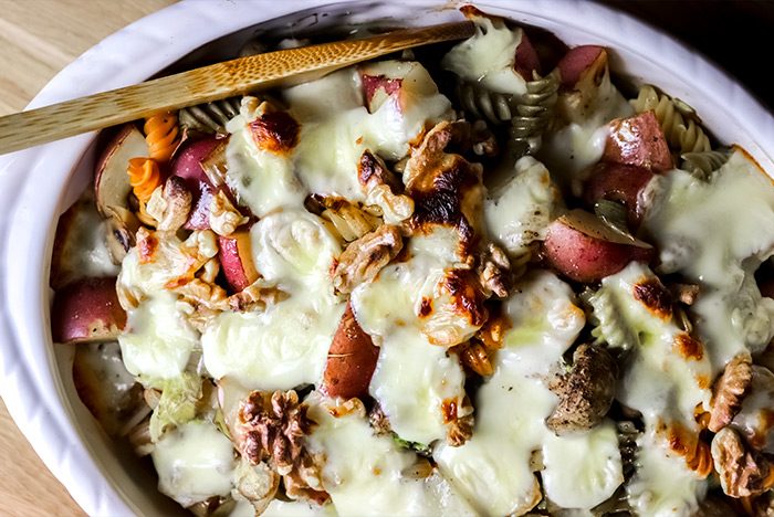 Rustic Potato, Pasta & Mushroom Casserole Recipe