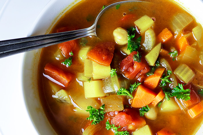 African Spiced Soup in a Bowl