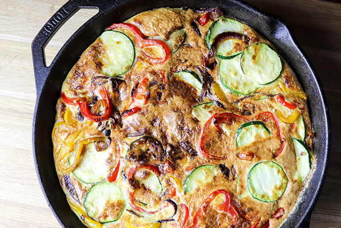 Pepper & Zucchini Frittata