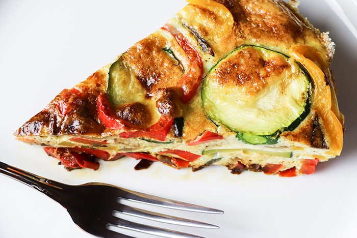 Piece of Bell Pepper Frittata