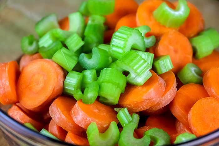 Sliced Carrots & Celery