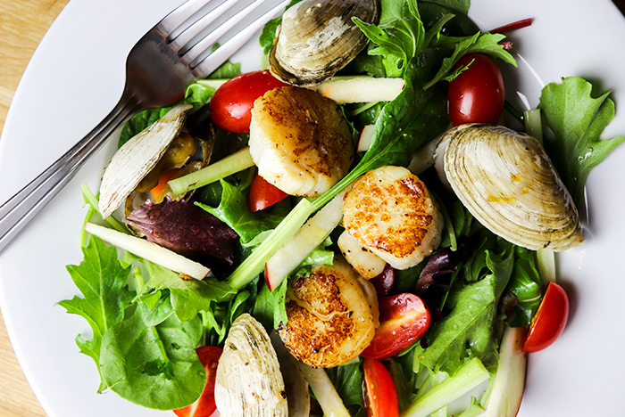 Clam & Scallops Salad