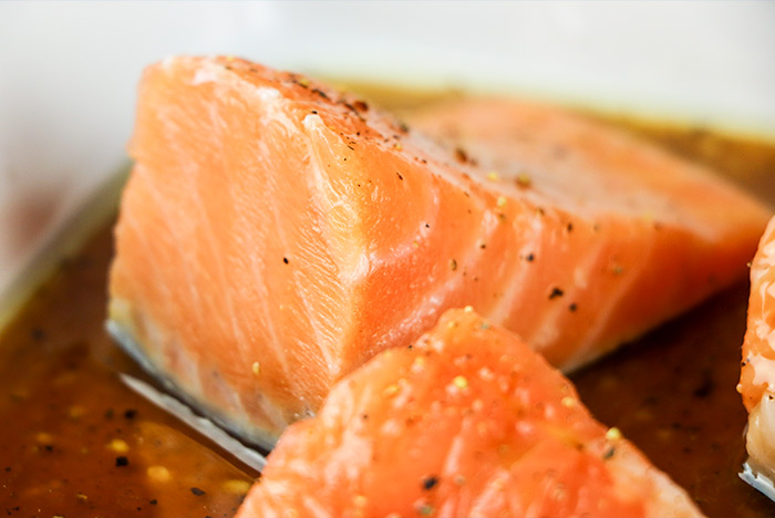 Marinading Salmon