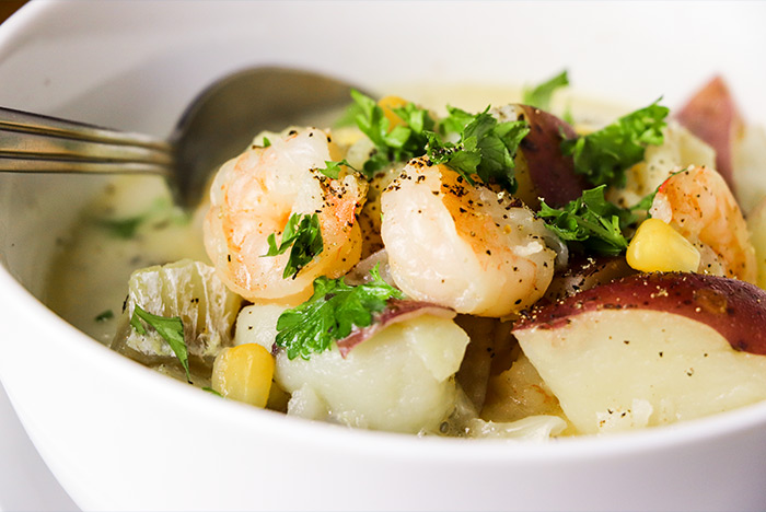 Seafood Chowder in Bowl