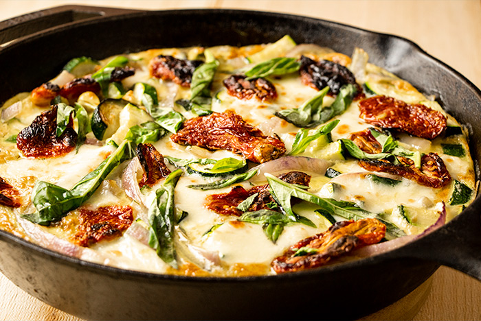 Mozzarella & Basil Frittata