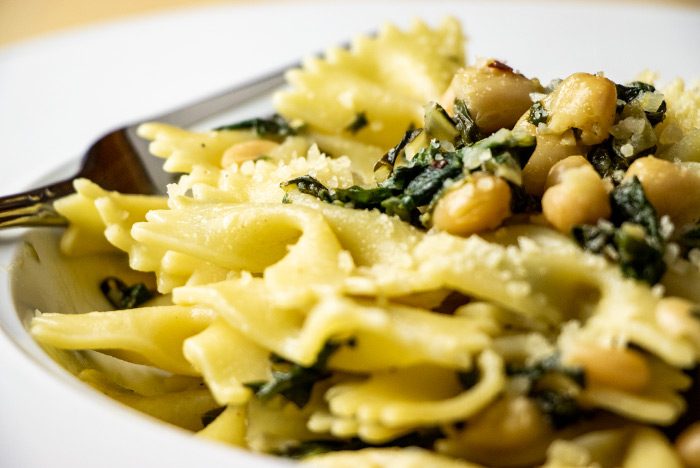Pasta, Cannellini Beans & Chard Recipe