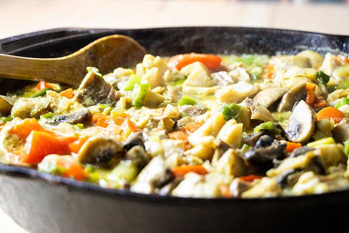 Fish Curry with Red Pepper, Mushrooms & Coconut Recipe