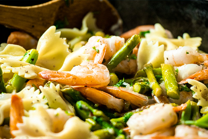 Shrimp Asparagus Dish