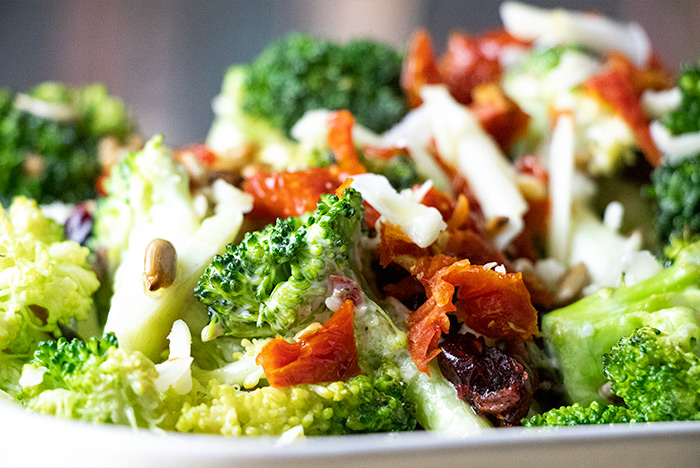 Close-Up Broccoli Salad