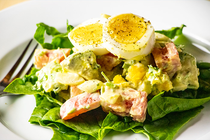 Egg & Spinach Salad