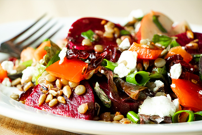Lentil Salad with Red Peppers