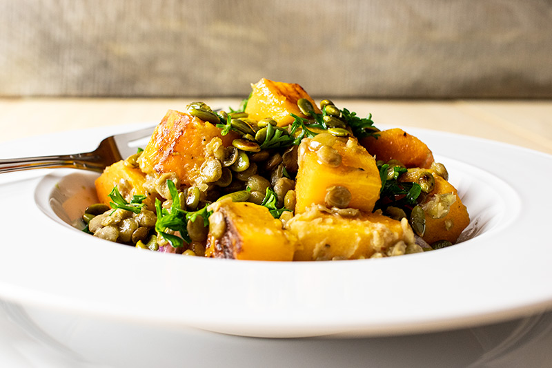 Butternut Squash & Lentil Salad