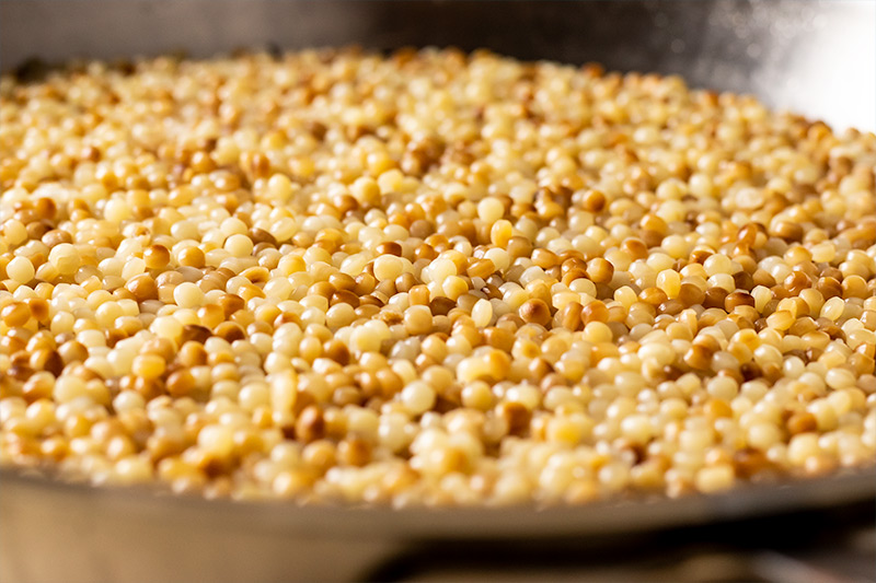 Toasted & Cooked Israeli Pearl Couscous