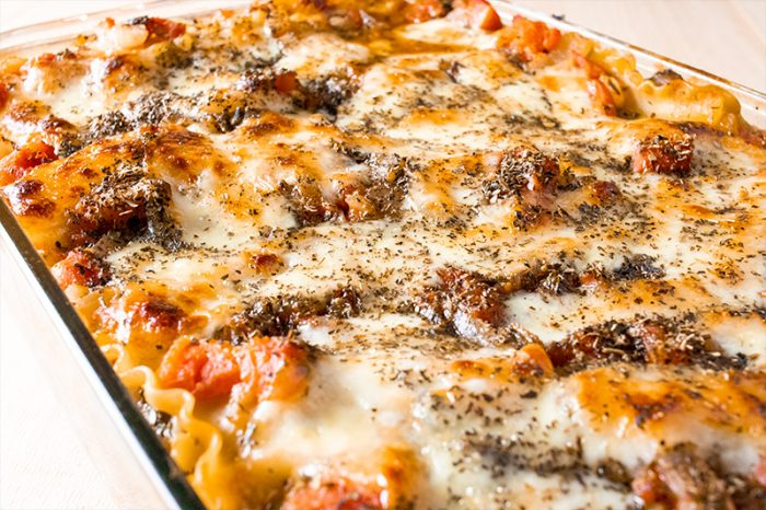 Eggplant, Spinach & Mushroom Lasagna Recipe