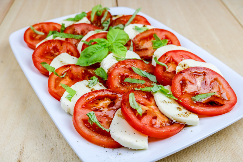 Tomato Mozzarella Basil Dish
