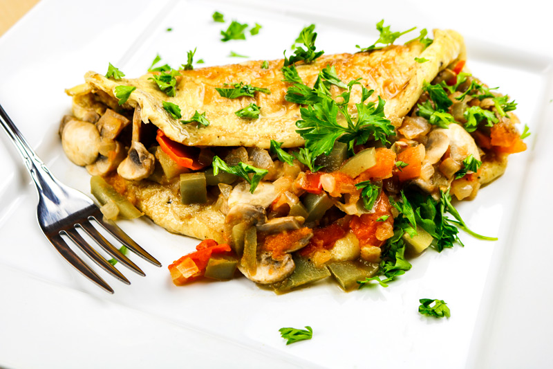 Finished Mexican Omelette